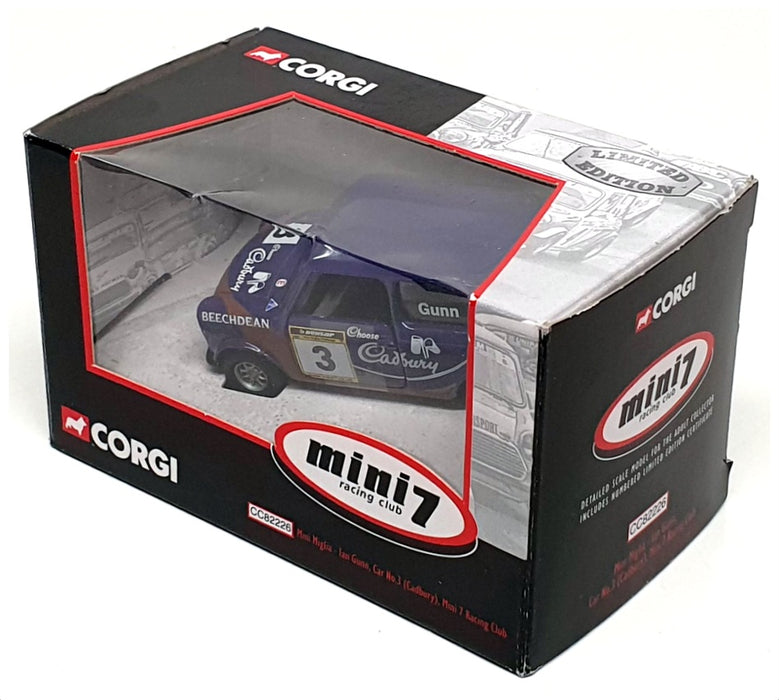 Corgi 1/36 Scale CC82226 - Mini 7 Racing Club Cadbury Mini Miglia #3 Gunn