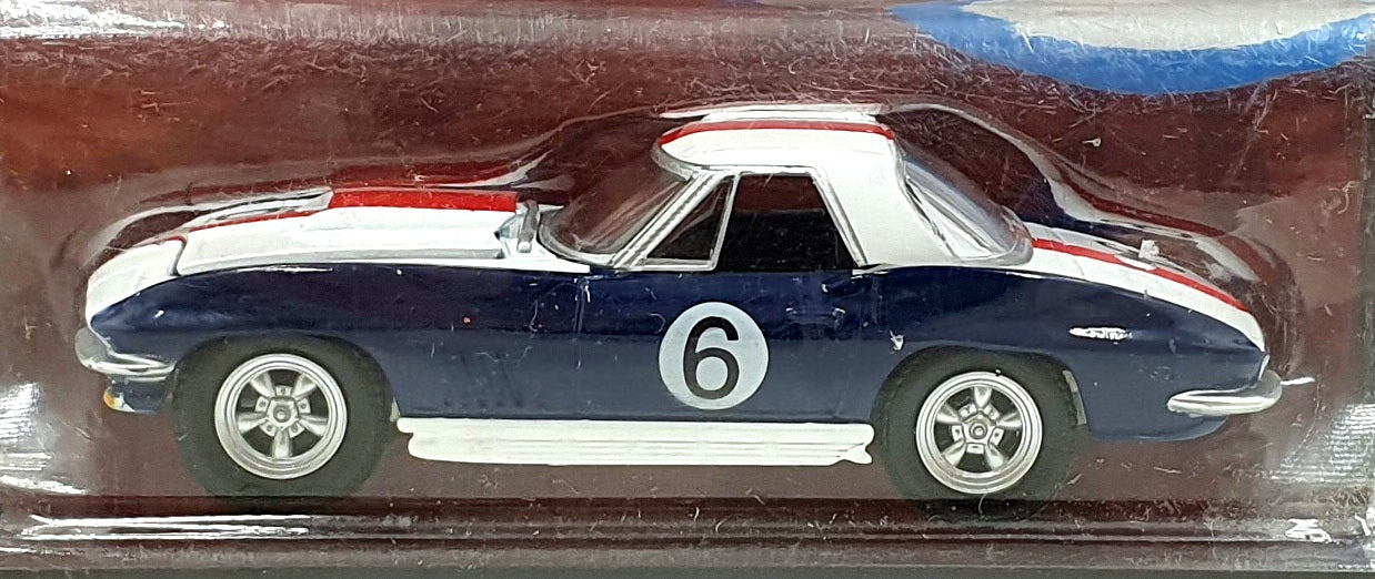 Greenlight 1/64 Scale 27680 - 1967 Chevrolet Corvette #6 - Blue/White