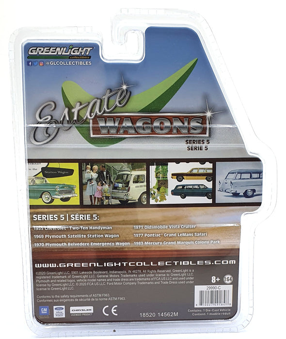 Greenlight 1/64 Scale 29990-C - 1970 Plymouth Belvedere Emergency Wagon - Police