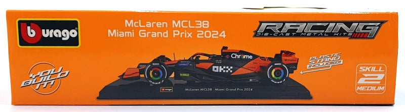 Burago 1/24 Scale Metal Kit 18-28505 - McLaren MCL38 #81 Miami GP 2024 -Piastri