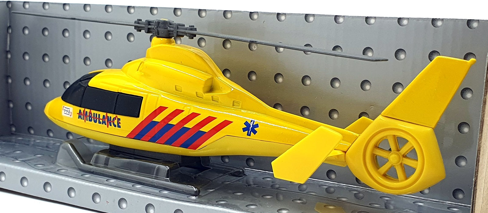 Cararama 1/43 Scale 001043 - Ambulance Helicopter - Yellow