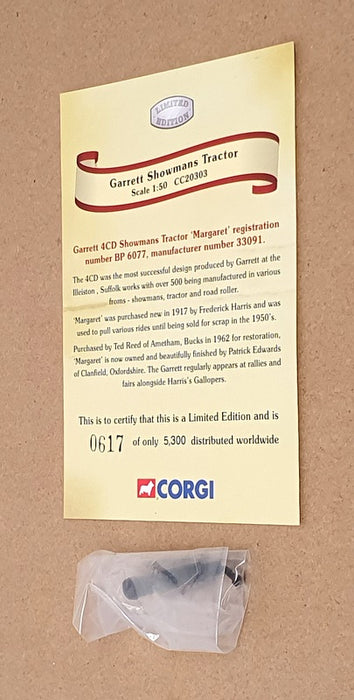 Corgi Fairground 1/50 Scale CC20303 - Garrett Showmans Tractor Harris & Sons