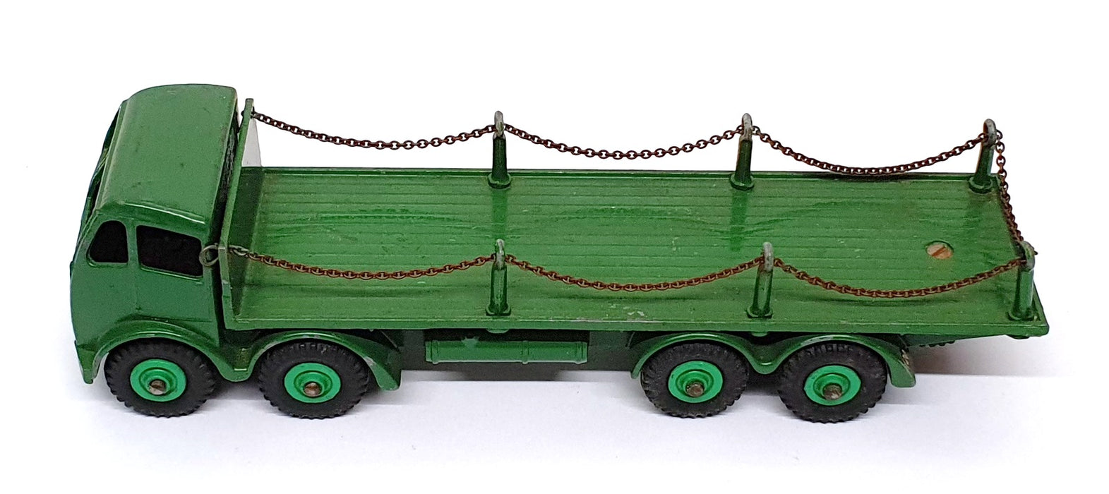 Dinky Toys Original Diecast 905 - Foden Flat Truck With Chains - Green