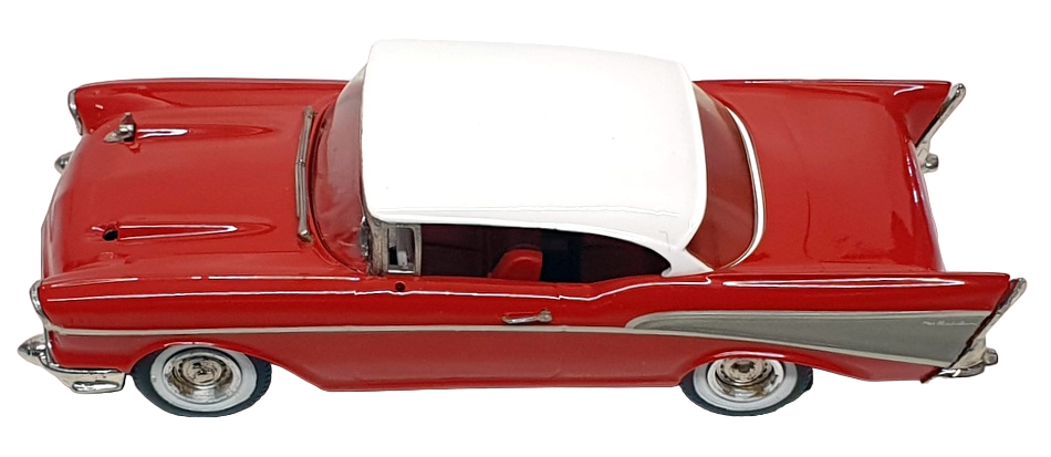 Western Models 1/43 Scale WMS44 - 1957 Chevrolet Bel Air - Red/White