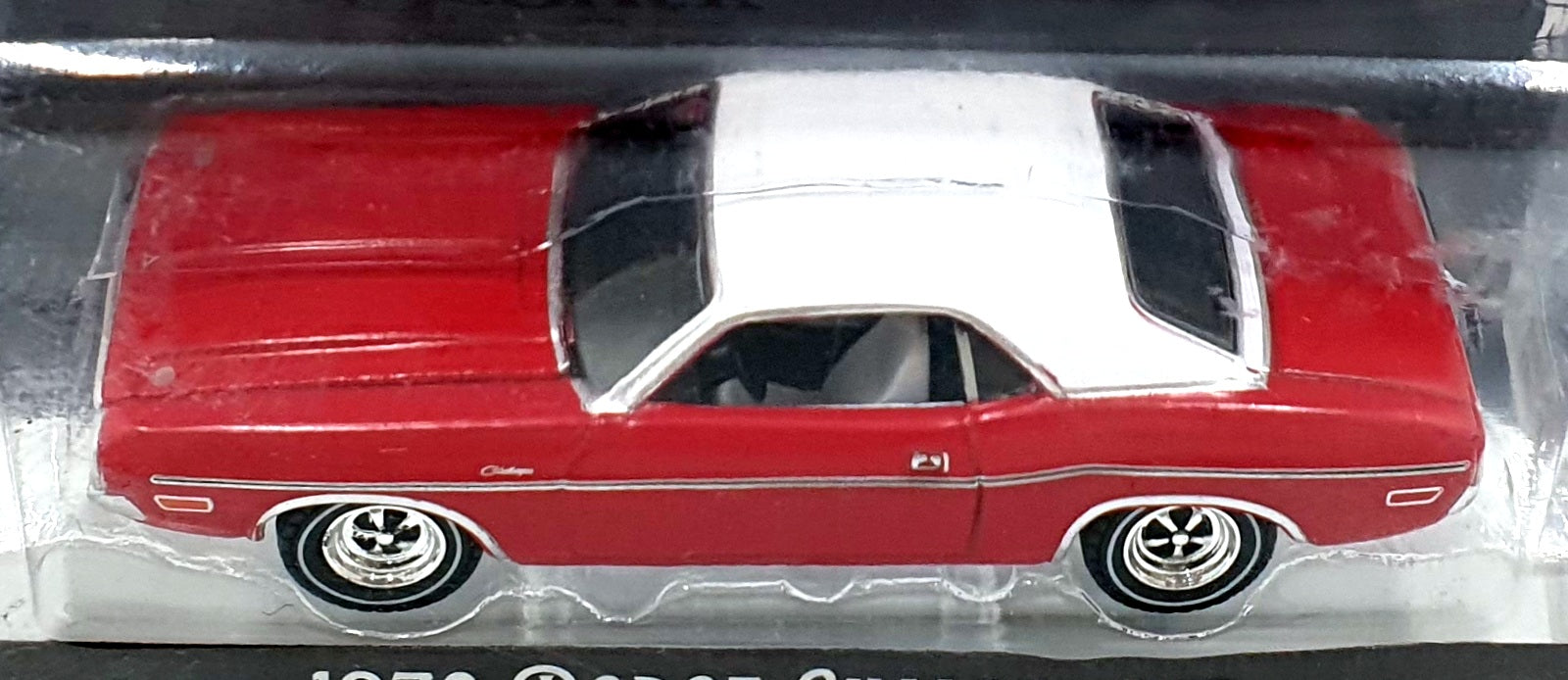 Greenlight 1/64 Scale 30313 - 1970 Dodge Challenger - Red/White