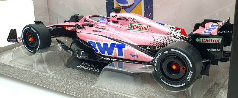 Miniature ALPINE A522 #14 Grand Prix de Bahrein 2022 F. ALONSO SOLIDO SOL1808801 Miniature ALPINE A522 #14 Grand Prix de Bahrein 2022 F. ALONSO SOLIDO SOL1808801