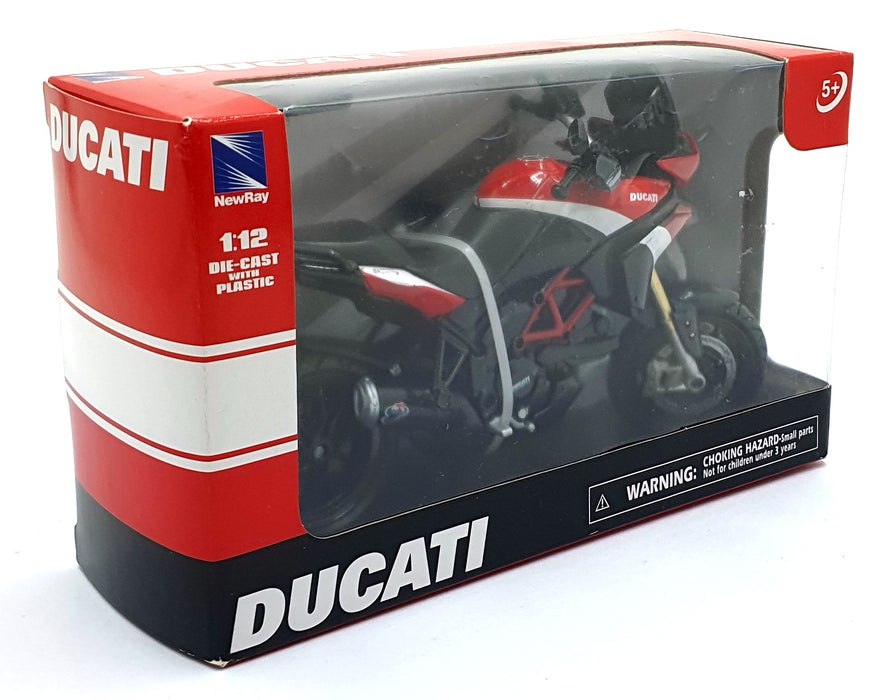 New Ray 1/12 Scale Diecast 57533 Ducati Multistrada 1200 S Pikes Peak Motorbike