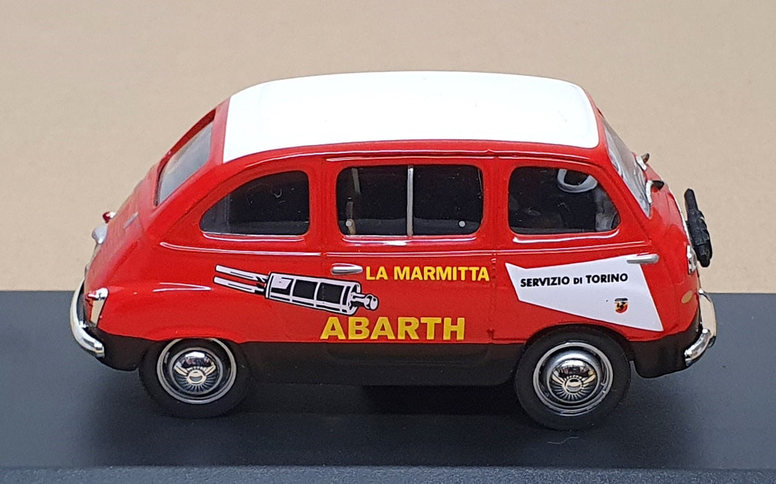 Altaya 1/43 Scale FM1860 - 1960 Fiat 750 Multipla Abarth - Red/White