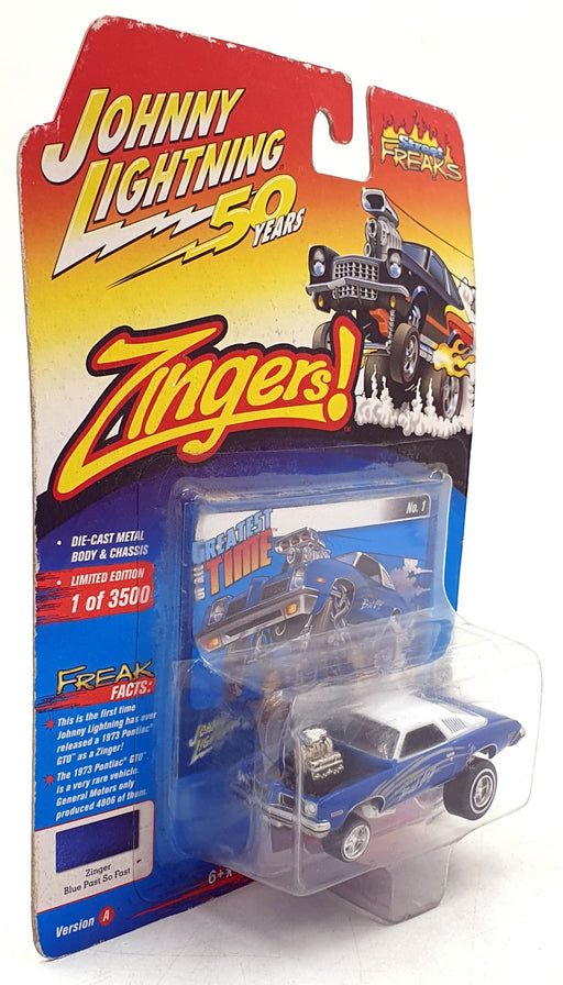 Johnny Lighting 1/64 Scale JLSF014 - 1973 Pontiac GTO - Blue/White