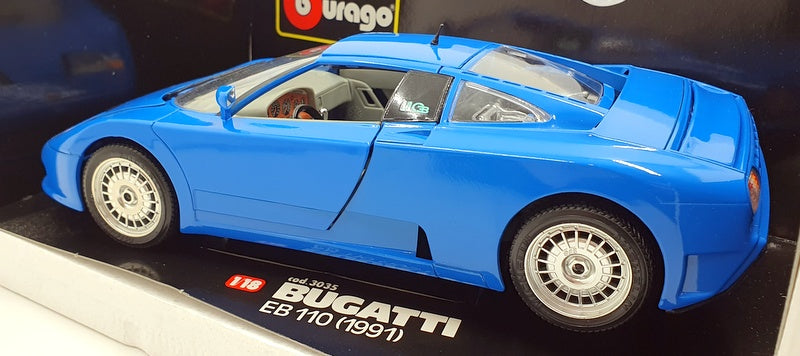 Burago 1/18 Scale Diecast 3035 - Bugatti EB 110 1991 - Blue
