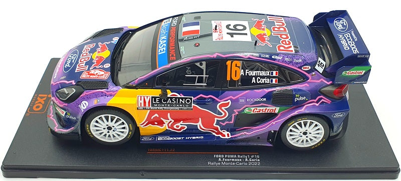 IXO Models 1/18 Scale 18RMC111 Ford Puma Rally #16 RMC 2022 Fourmaux