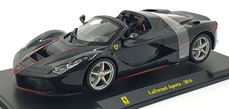 Burago 1/24 Scale Diecast 191223K - 2016 Ferrari La Ferrari Aperta - Black
