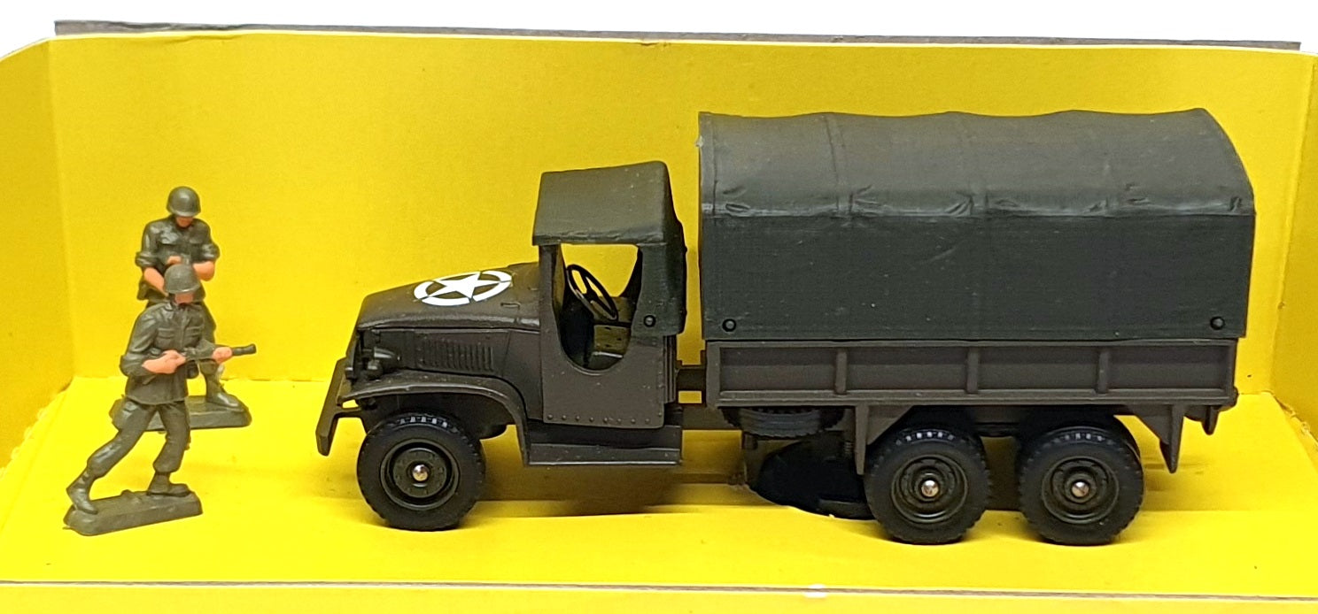 Solido 1/50 Scale Diecast 6032 - GMC Truck & Figures US Army - Green