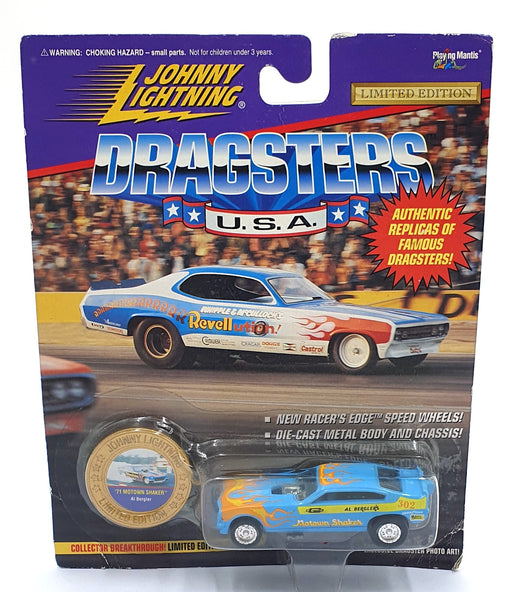 Johnny Lightning 1/64 Scale 320-160 Dragsters USA '71 Motown Shaker Blue Bergler