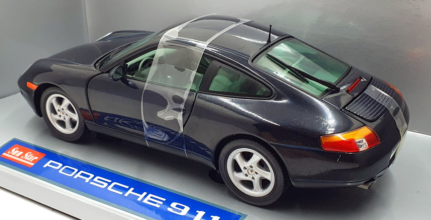 Sun Star 1/18 Scale Diecast 1203 - Porsche 911 Carrera Coupe - Black