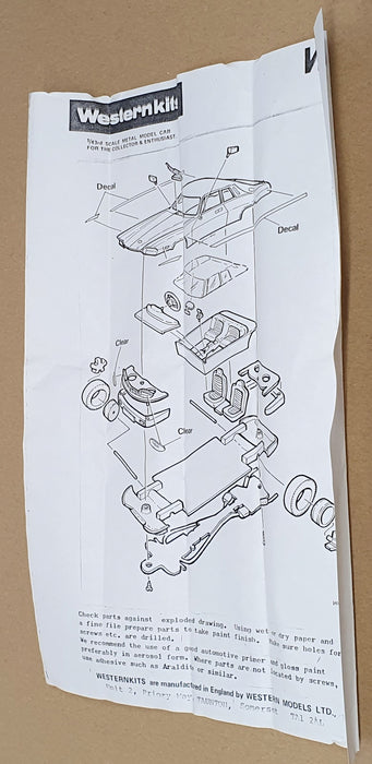 Western Models 1/43 Scale Unbuilt Kit WP115 - 1987 Jaguar XJS V12