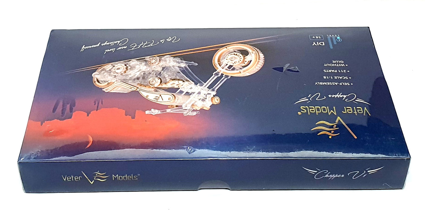 Veter Models Unbuilt Mechanical Kit AKV-01 - Chopper V1 Motorbike