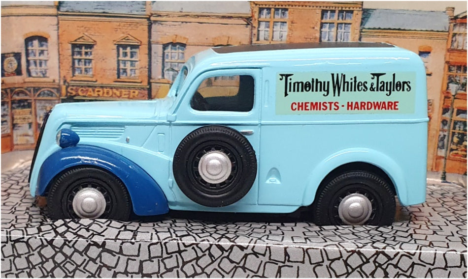 Corgi 1/43 Scale 96866 - Ford Popular Van (Timothy Whites) Blue - REWORKED