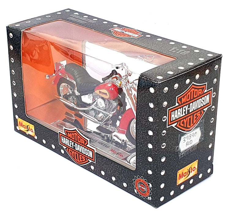 Maisto 1/18 Scale 39390 - 1986 Harley Davidson FLST Heritage Softail Evo - Red