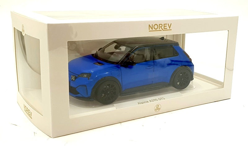 Norev 1/18 Scale Diecast 185450 - 2025 Alpine A290 GT - Blue/Black