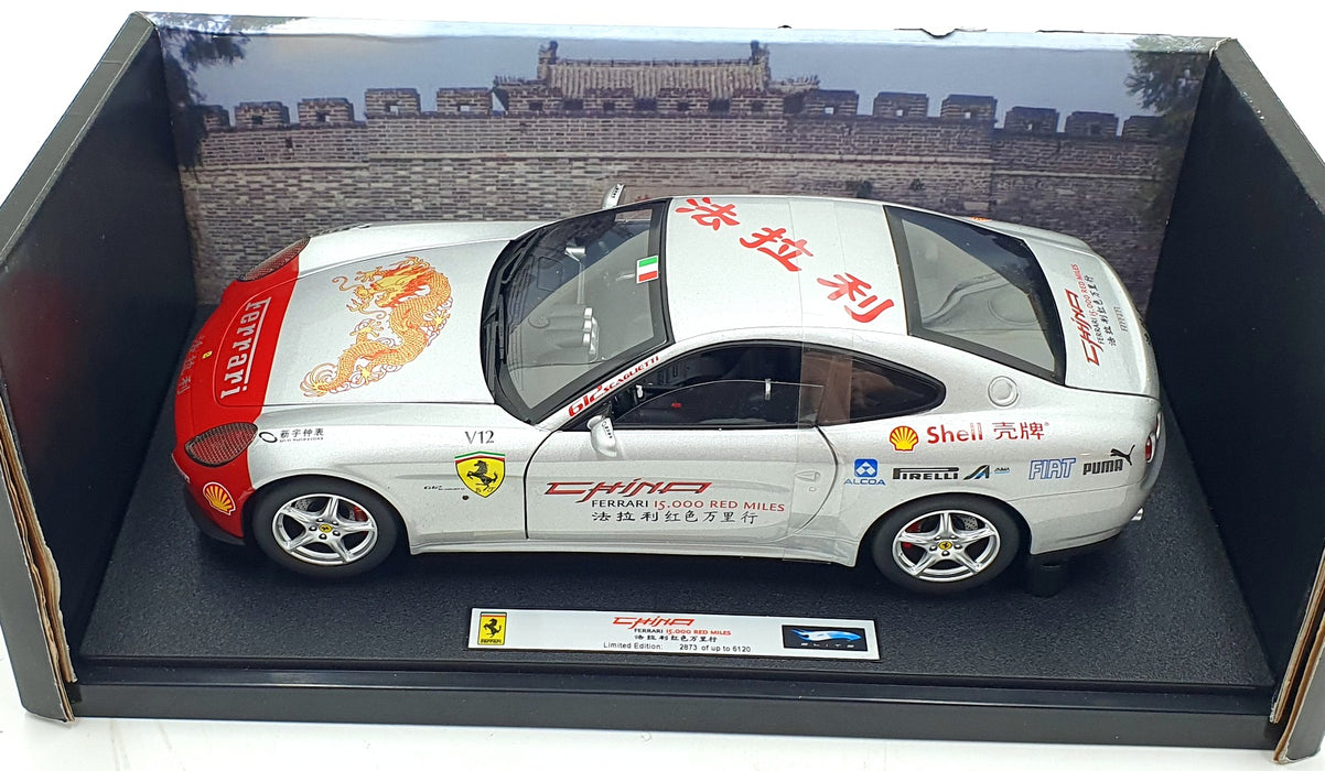 Hot Wheels 1/18 Scale Diecast L7129 - Ferrari 612 Scaglietti China 15000 Miles