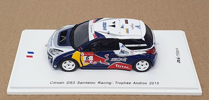 Spark 1/43 Scale SF085 - Citroen DS3 Sainteloc Racing #6 Trophee Andros 2015