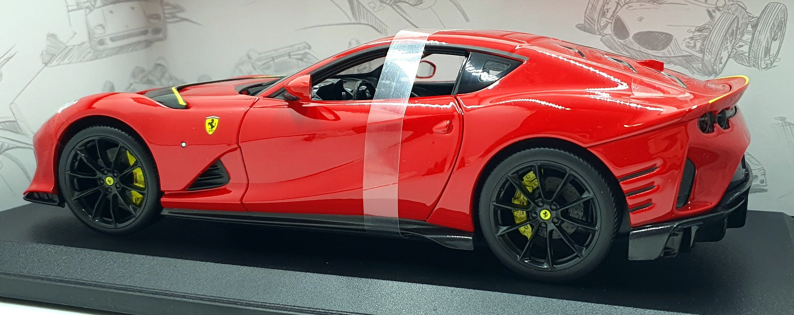 Burago 1/18 Scale Diecast 18-16019 - Ferrari 812 Competizione - Red