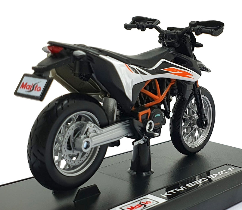 Maisto 1/18 Scale 19131 - KTM 690 SMC R Motorbike - Black/Orange
