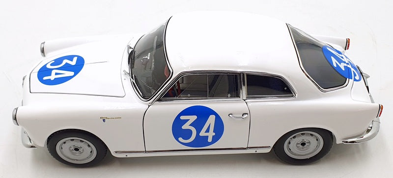 Kyosho 1/18 Scale Diecast 08957C Alfa Romeo Giulietta SV 1960 Targa Florio #34