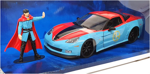 Jada 1/24 Scale 32115 Marvel Dr Strange & 2006 Chevrolet Corvette Z06 - Red/Blue