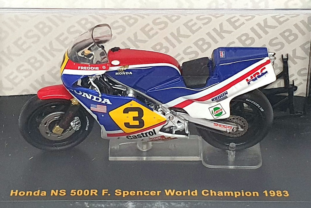 Ixo 1/24 Scale CLB008 - Honda NS 500R Motorbike #3 F. Spencer World Champ 1983