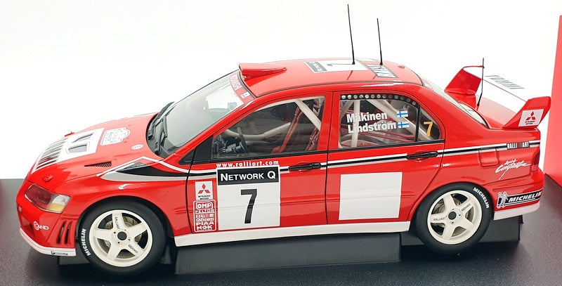 Autoart 1/18 Scale Diecast 80151 Mitsubishi Lancer EVO VII WRC #7 2001 T.Makinen