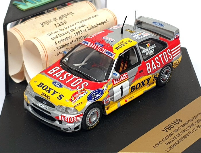 Vitesse 1/43 Scale V98169 - Ford Escort WRC #1 De Wallonie Rally 1998
