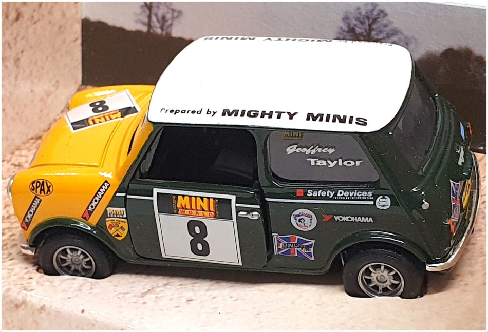 Corgi 1/36 Scale 04423 - Mighty Minis Racing #8 G. Taylor - Yellow/Green/White