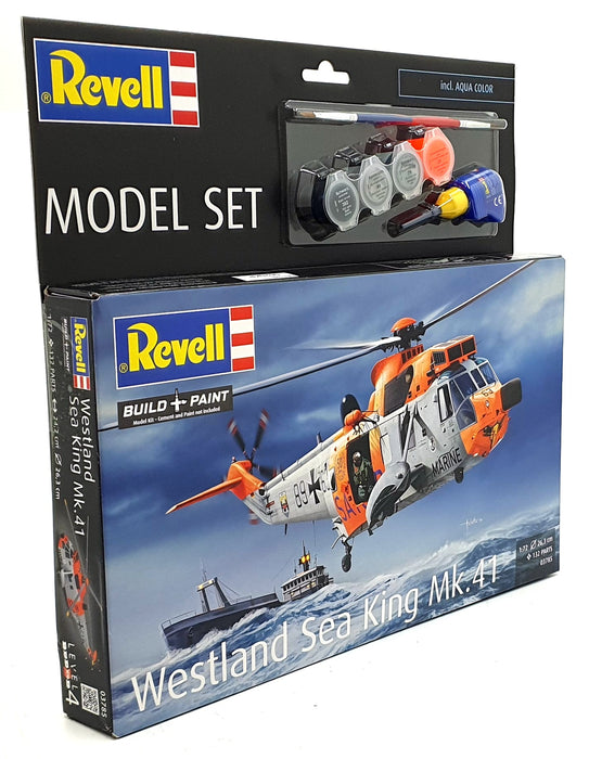 Revell 1/72 Scale Model Kit 03785 Westland Sea King Mk.41 Helicopter Paint/Glue