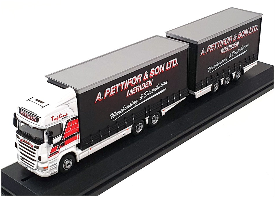 Oxford Diecast 1/76 Scale 76DBU002 - Scania Topline Drawbar - Pettifor & Son