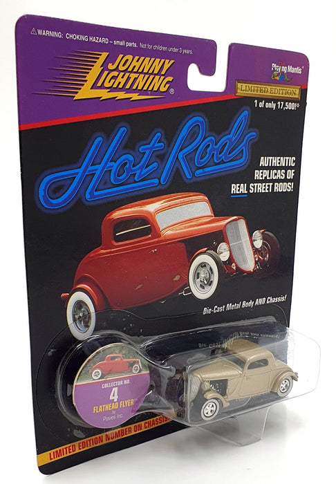Johnny Lightning 1/64 Scale 441-04 Hot Rods Collector #4 Flathead Flyer - Gold