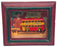 Vandor VR01 - Double Deck Bus In Box Frame With Vintage Ad Backdrop
