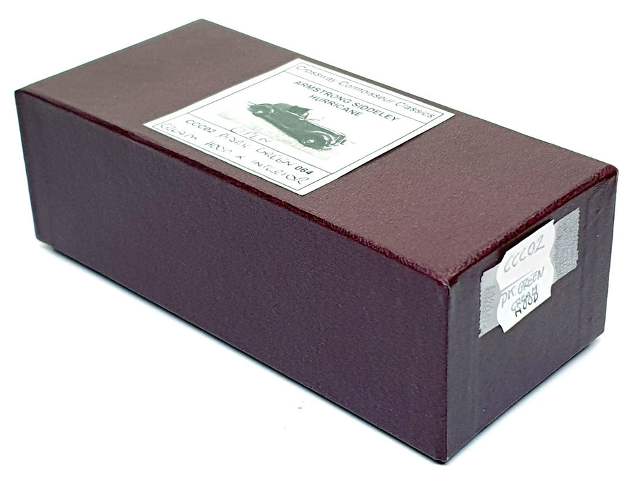 Crossway Models 1/43 Scale CCC02 - Armstrong Siddeley Hurricane - Racing Green