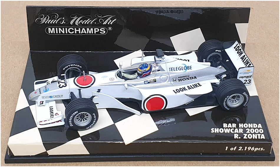 Minichamps 1/43 Scale 430 000073 - F1 BAR Honda Showcar 2000 R. Zonta
