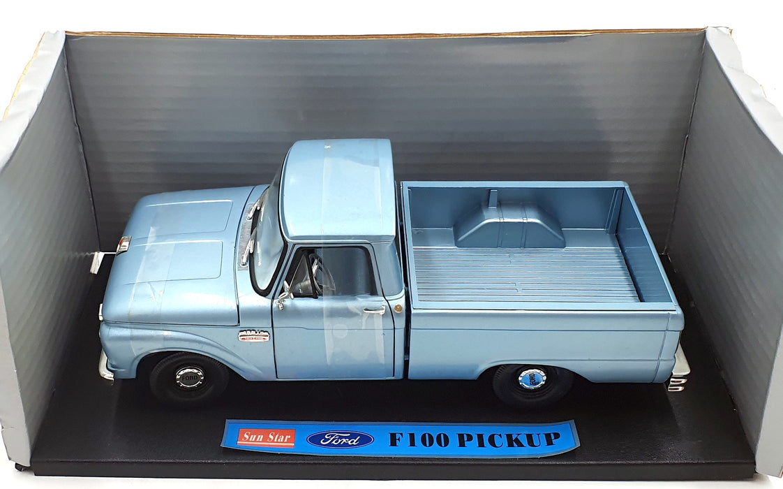 Sun Star 1/18 Scale Diecast 1272 - 1965 Ford F100 Twin Beam - Met Blue