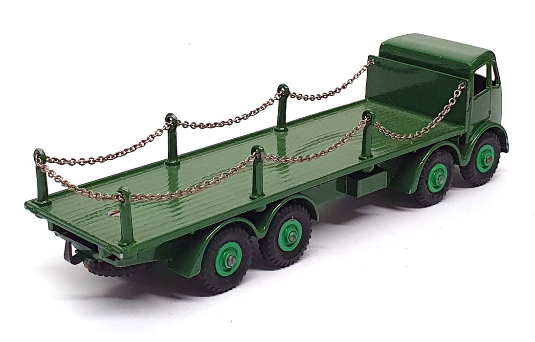  Dinky Toys Vintage Diecast 905 - Foden Flat Truck With Chains - Green