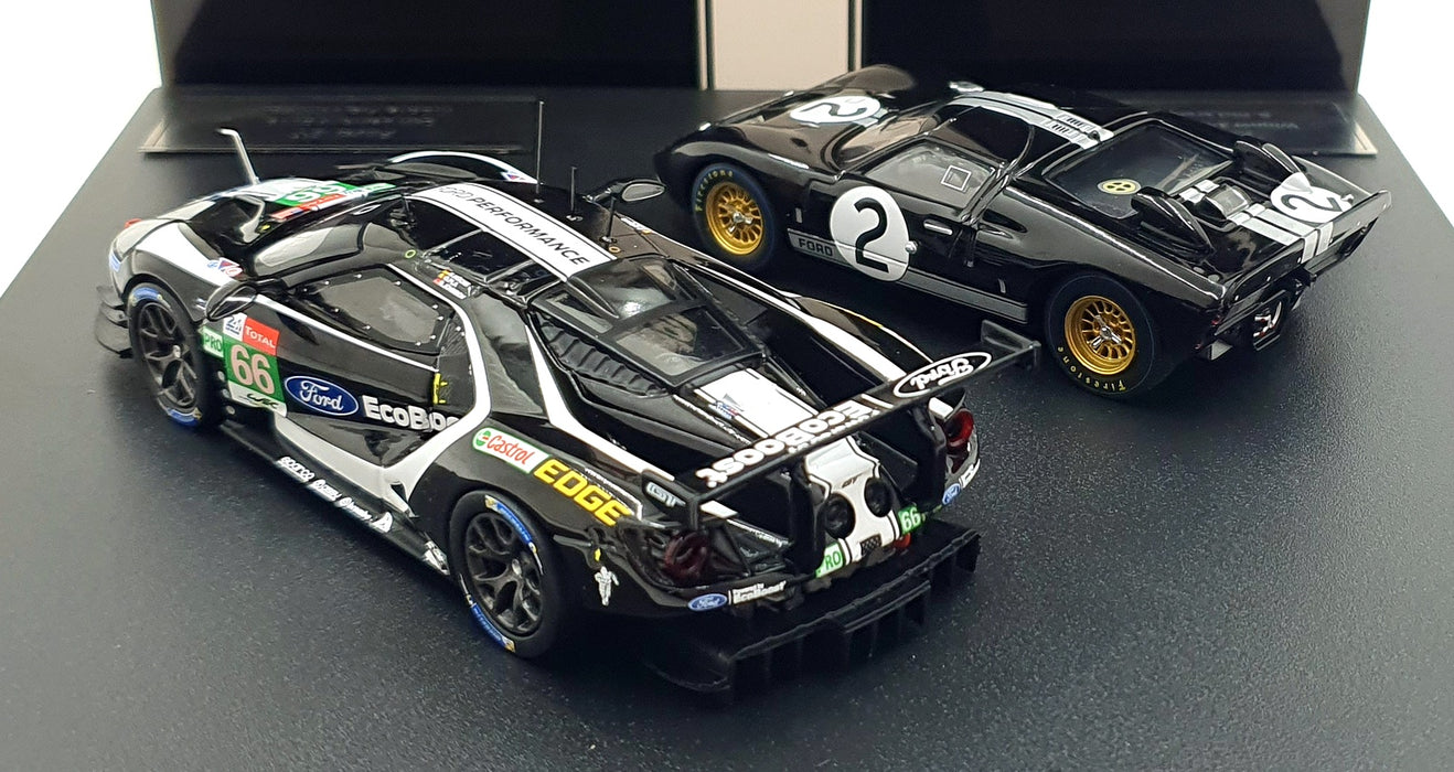 Ixo 1/43 Scale 43002 - Set x2 Ford GT40 1st 24 LM 1966 GT 24 LM 2019