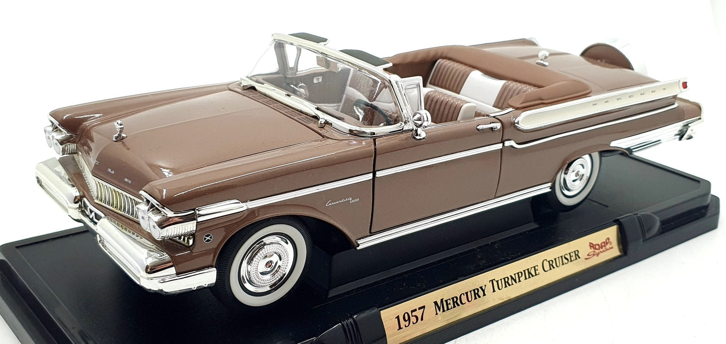Road Signature 1/18 Scale Diecast 92578 - 1957 Mercury Turnpike Cruiser - Brown