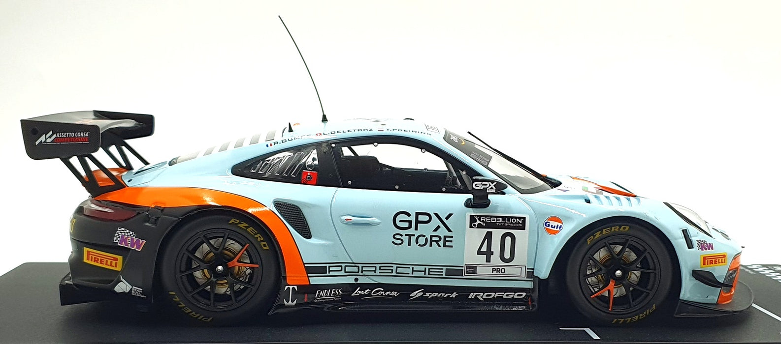 IXO 1/18 Scale LEGT18-20040 - Porsche 911 GT3 R #40 24hr SPA 2020