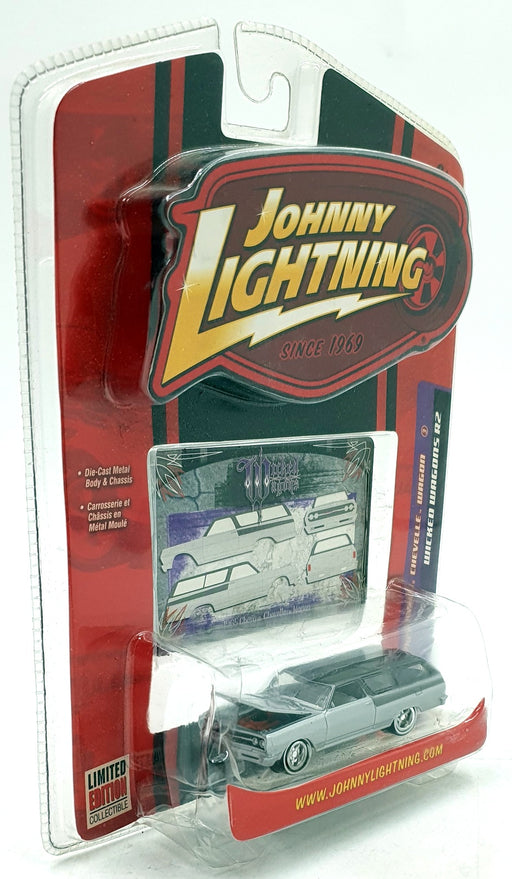Johnny Lightning 1/64 Scale 50186 1965 Chevrolet Chevelle Wagon - Silver