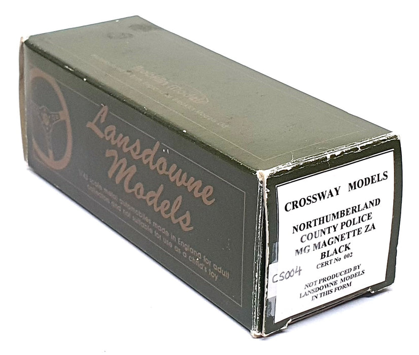 Lansdowne/Crossway 1/43 Scale CS004 - 1956 MG Magnette ZA Northumberland Police