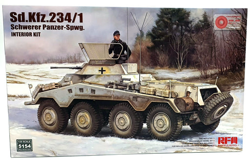 Ryefield Kit 1/35 Scale 1554 Sd.Kfz.234/1 Schwerer Panzer-Spwg Interior Kit