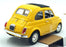 Burago 1/24 Scale Diecast 18-22098 - 1965 Fiat 500F - Yellow