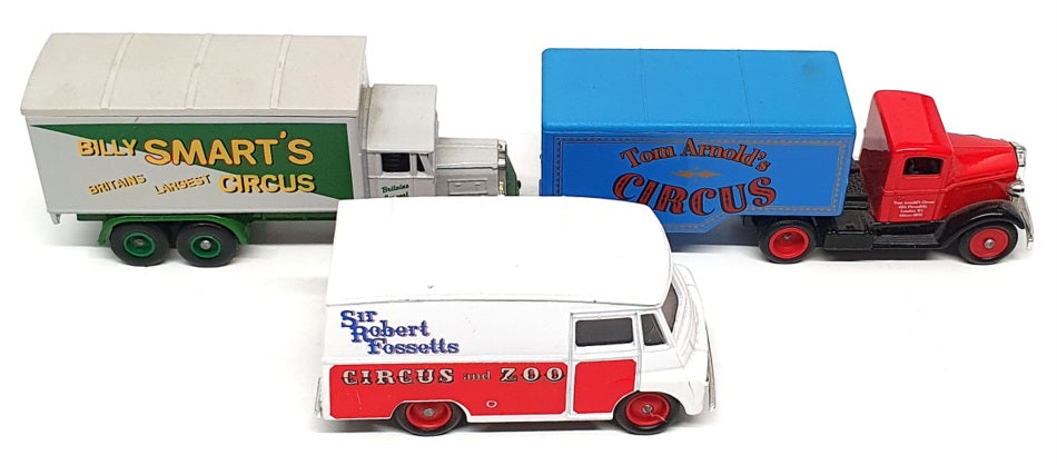 Lledo Diecast CR1003 - 3 Piece Circus Collection - Fossetts Arnold's Smart's